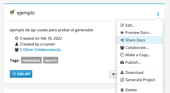 opcion compartir docs